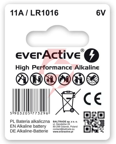 Bateria 11a / lr1016 / mn11 everactive 6v (blister 1 szt.)