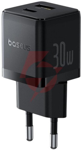 Ładowarka sieciowa baseus palm p1011160a113-00 30w 1x usb-c 1x usb-a pd 3.0 qc 3.0 czarna