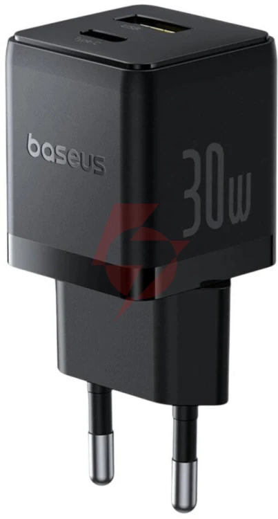 Ładowarka sieciowa baseus palm p1011160a113-00 30w 1x usb-c 1x usb-a pd 3.0 qc 3.0 czarna