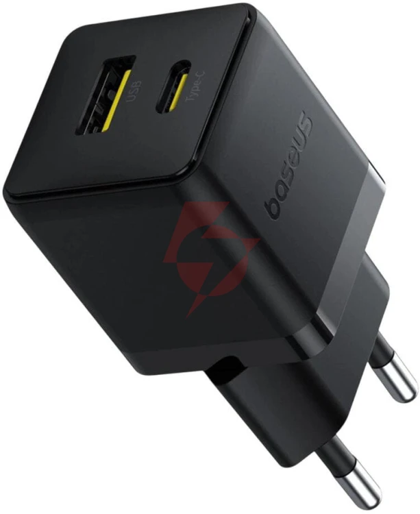 Ładowarka sieciowa baseus palm p1011160a113-00 30w 1x usb-c 1x usb-a pd 3.0 qc 3.0 czarna