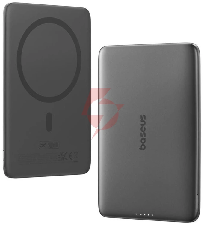 Powerbank baseus picogo am41 ultra-slim 5000 mah 20 w pd 3.0 qc 3.0 czarny magsafe + kabel usb-c