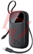 Powerbank baseus enerfill fc31 qpow3 20000 mah 22,5 w pd 3.0 qc 3.0 czarny + kabel usb-c i lighthing