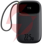 Powerbank baseus enerfill fc31 qpow3 20000 mah 22,5 w pd 3.0 qc 3.0 czarny + kabel usb-c i lighthing
