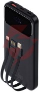 Powerbank rivacase 10000mah 22.5w pd 2x usb-c 1x usb-a va2211 czarny + kabel usb-c i lightning