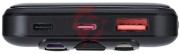 Powerbank rivacase 10000mah 22.5w pd 2x usb-c 1x usb-a va2211 czarny + kabel usb-c i lightning