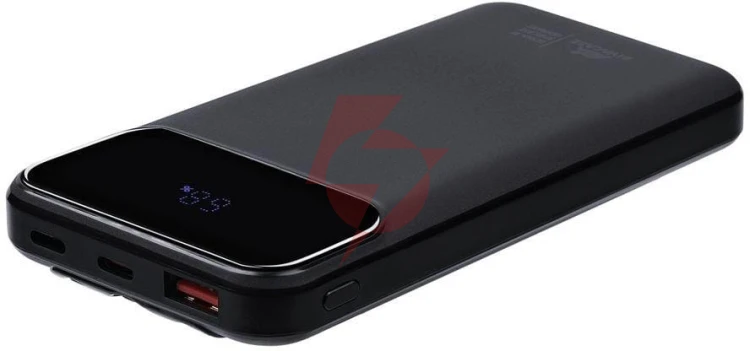 Powerbank rivacase 10000mah 22.5w pd 2x usb-c 1x usb-a va2211 czarny + kabel usb-c i lightning