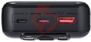 Powerbank rivacase 20000mah 22.5w pd 2x usb-c 1x usb-a va2221 czarny + kabel usb-c i lightning