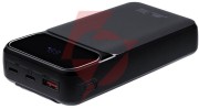 Powerbank rivacase 20000mah 22.5w pd 2x usb-c 1x usb-a va2221 czarny + kabel usb-c i lightning