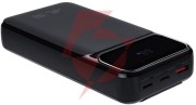 Powerbank rivacase 20000mah 22.5w pd 2x usb-c 1x usb-a va2221 czarny + kabel usb-c i lightning