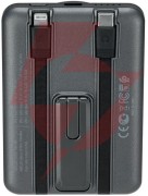 Powerbank rivacase 5000mah 22.5w pd qi magsafe 1x usb-c va2607 szary + kabel usb-c i lightning