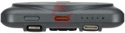 Powerbank rivacase 5000mah 22.5w pd qi magsafe 1x usb-c va2607 szary + kabel usb-c i lightning