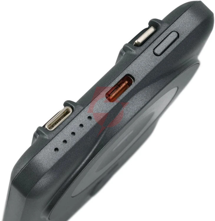 Powerbank rivacase 5000mah 22.5w pd qi magsafe 1x usb-c va2607 szary + kabel usb-c i lightning