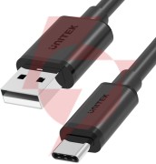 Unitek przewód usb-a - usb-c krótki 50cm y-c481bk