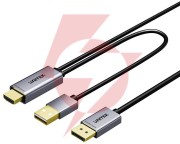 Unitek kabel hdmi do displayport 4k z zasilaniem usb-a | 4k@60hz | hdr | 1,8 m