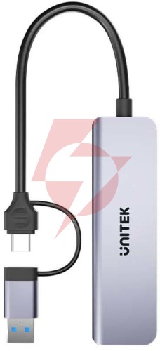 Unitek hub 5w1 usb-a/c 5 gbps z czytnikiem kart sd i micro sd
