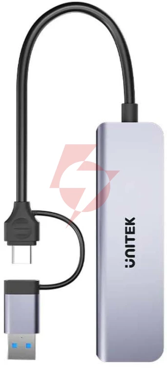 Unitek hub 5w1 usb-a/c 5 gbps z czytnikiem kart sd i micro sd