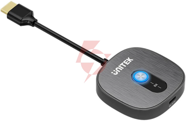 Unitek dodatkowy odbiornik bezprzewodowy hdmi do nadajnika v1711a, czarny
