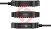 Unitek bezprzewodowy transmiter hdmi 1080p, 1 nadajnik + 2 odbiorniki, czarny