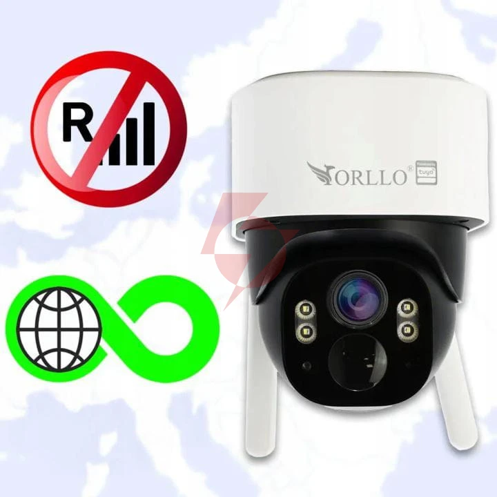 Kamera ip orllo tz1 cloud sim 4g lte z panelem solarnym