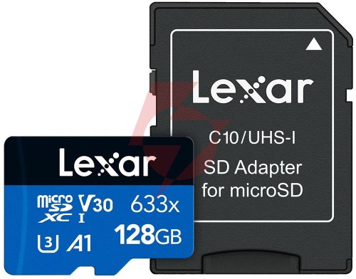 Karta pamięci lexar micro sdxc 128 gb blue high-performance