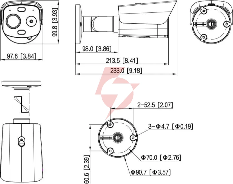 Kamera ip dahua tpc-bf1241-lb10f12-dw-s8-v1