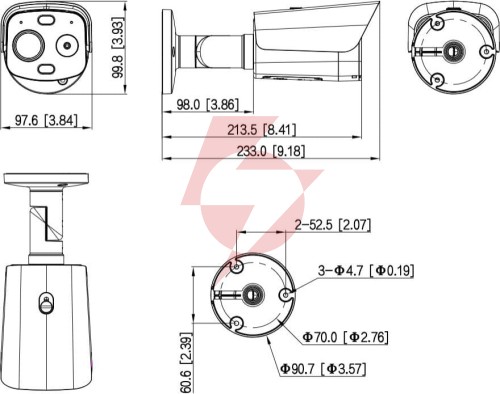 Kamera ip dahua tpc-bf1241-tb10f12-dw-s8-v1