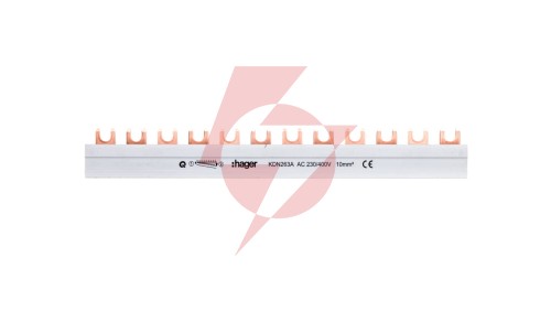Szyna łączeniowa 2P 63A 10mm2 widełkowa 1+N (12 mod.) KDN263A