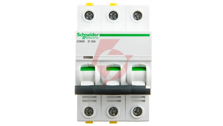 Wyłącznik nadprądowy 3P D 16A 6kA AC iC60N-D16-3 Acti9 A9F05316