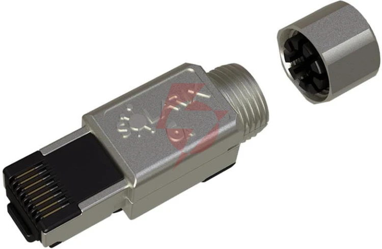 Wtyk modularny konektor przemysłowy samozaciskowy solarix rj45 cat.6a stp new 1szt