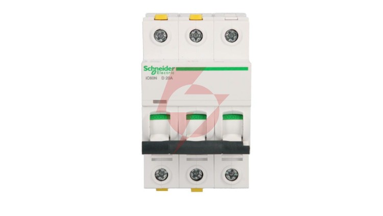 Wyłącznik nadprądowy 3P D 20A 6kA AC iC60N-D20-3 Acti9 A9F05320