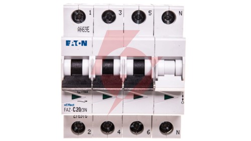 Wyłącznik nadprądowy 3+N C 20A 15kA AC FAZ C20/3N 278976