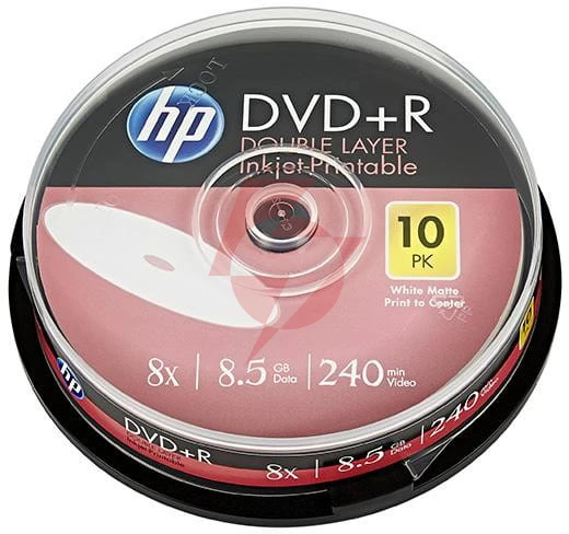 Płyty dvd+r dl verbatim hp printable cake box (10szt)