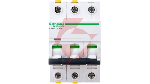 Wyłącznik nadprądowy 3P D 40A 6kA AC iC60N-D40-3 Acti9 A9F05340