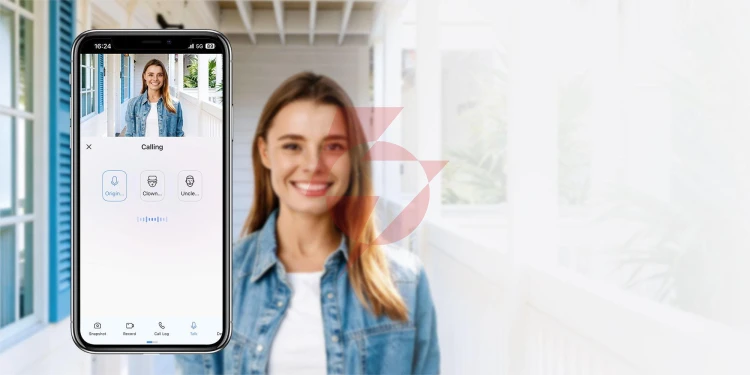 Wizjer do drzwi ezviz ep4 8mp wi-fi złoty