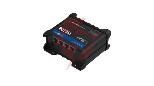 Profesjonalny przemysłowy router 4G LTE Cat.4, WiFi, Dual Sim, 1x WAN, 3X LAN, RUT951 000000 Teltonika RUT951
