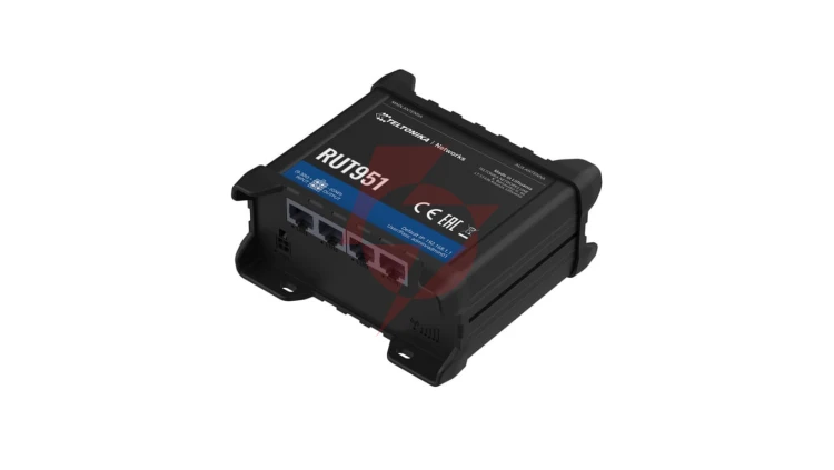 Profesjonalny przemysłowy router 4G LTE Cat.4, WiFi, Dual Sim, 1x WAN, 3X LAN, RUT951 000000 Teltonika RUT951