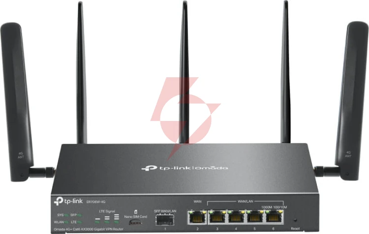 Router tp-link 4g lte cat6 omada ax3000 (er706w-4g)