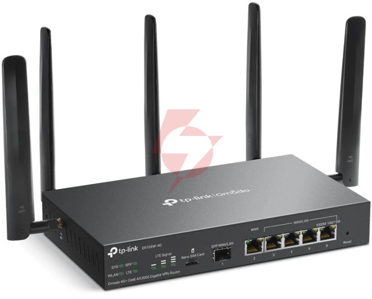 Router tp-link 4g lte cat6 omada ax3000 (er706w-4g)