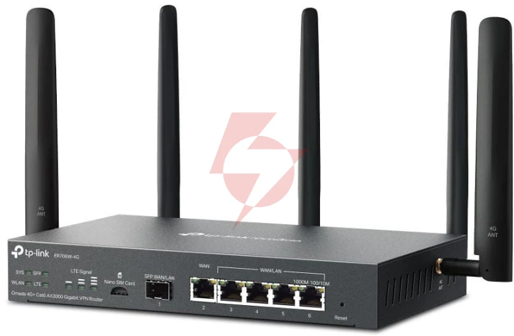 Router tp-link 4g lte cat6 omada ax3000 (er706w-4g)