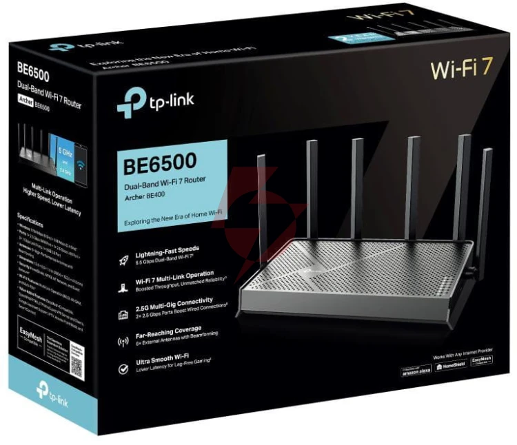 Router tp-link archer be400 wi-fi 7, be6500