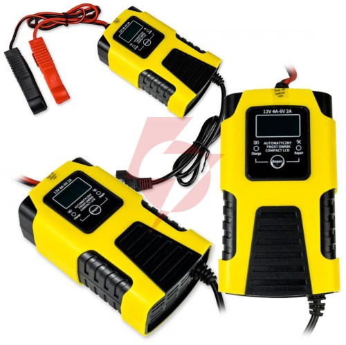 Prostownik automatyczny volt polska 12v 4a / 6v 2a lcd