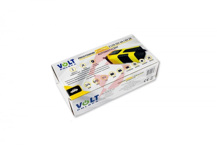 Prostownik automatyczny volt polska 12v 4a / 6v 2a lcd