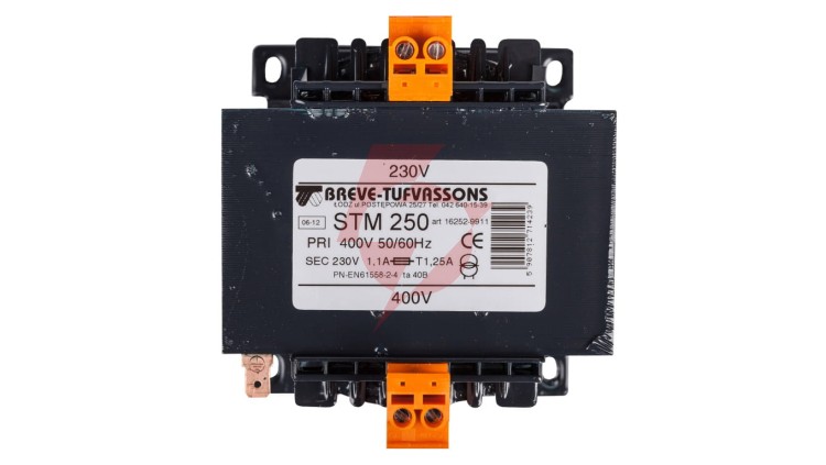 Transformator 1-fazowy separacyjny STM 250 400/230V 1,1A, Ta 40, 16252-9911