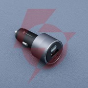 Ładowarka samochodowa forcell f-energy alu 85 w 2x usb-c 1x usb-a pd 3.0 qc 4.0 szara