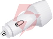 Ładowarka samochodowa forcell carbon cc50-1a1c 38 w 1x usb-c 1x usb-a pd 3.0 qc 3.0 biała