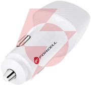 Ładowarka samochodowa forcell carbon cc50-1a1c 38 w 1x usb-c 1x usb-a pd 3.0 qc 3.0 biała