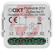 Moduł oxt mini 2 obwody zigbee tuya