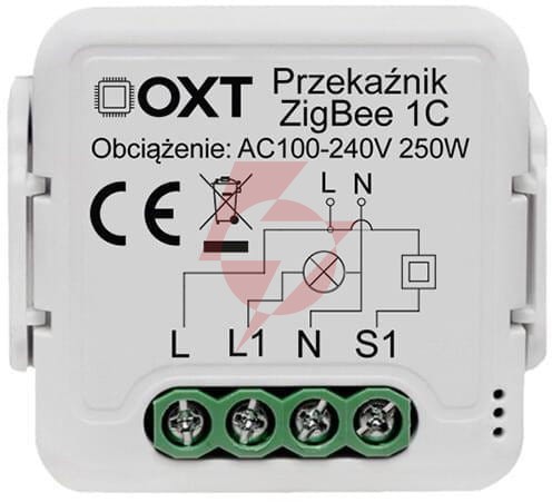 Moduł oxt mini przekaźnik 1 obwód zigbee tuya t261