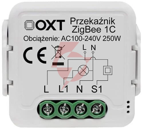 Moduł oxt mini przekaźnik 1 obwód zigbee tuya t261