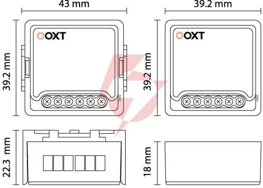 Moduł oxt mini przekaźnik 1 obwód zigbee tuya t261
